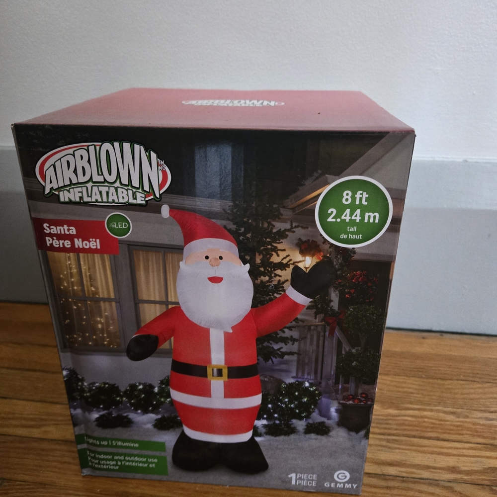 Airblown Inflatable Santa 8ft